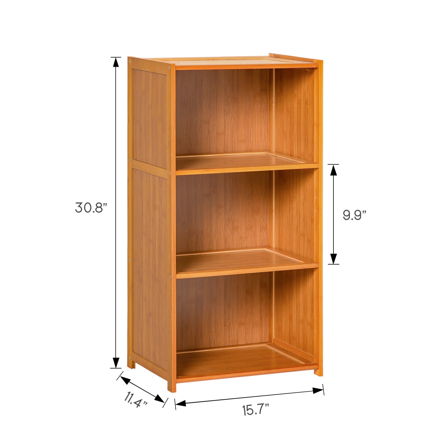 Doorless Bookcase - Brown
