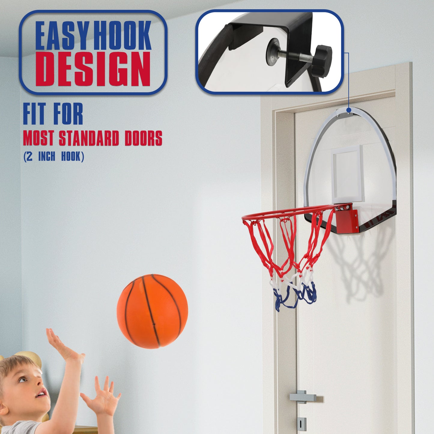 Over Door Hoop - Semicircle Backboard