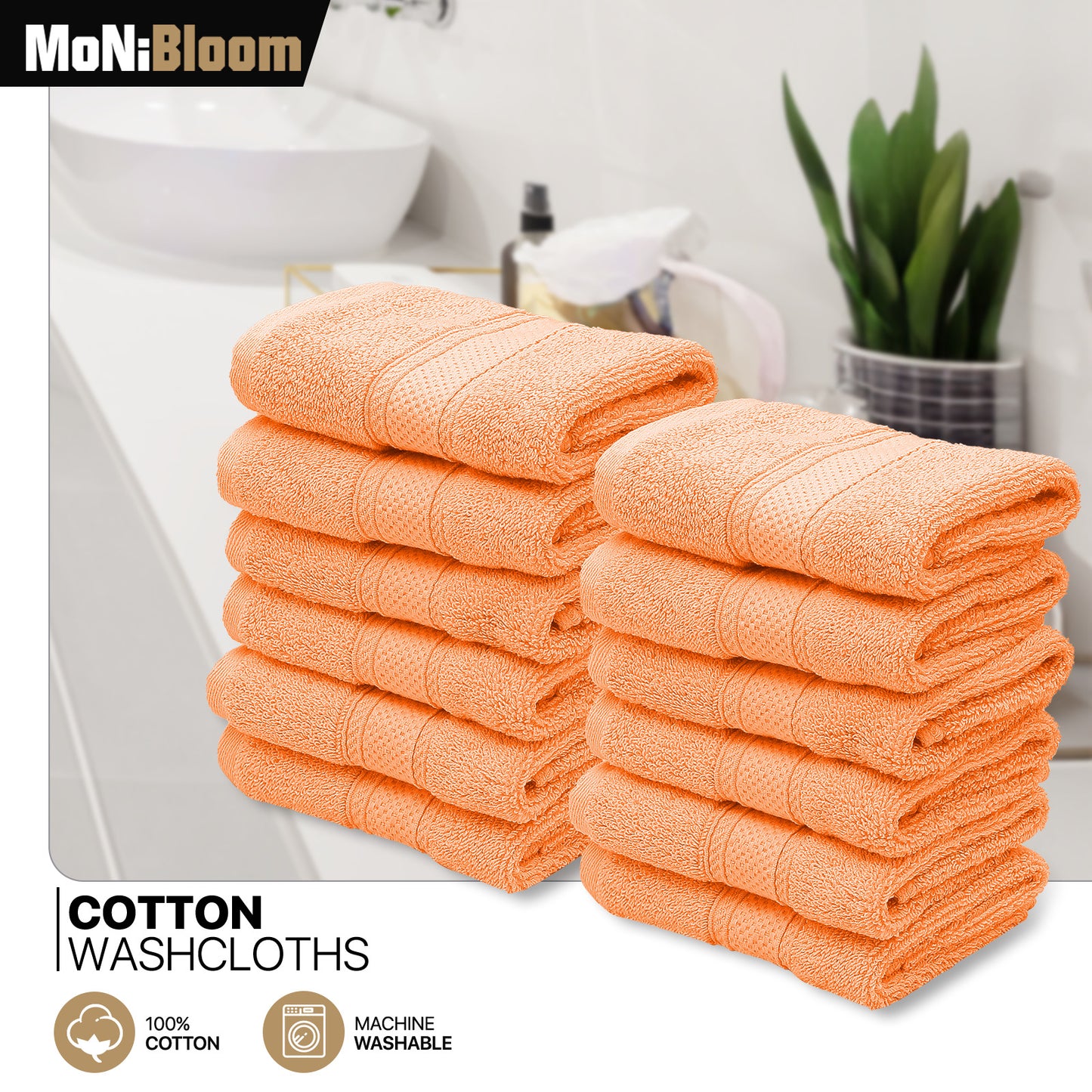 Towel - 12*Washcloth - 12*12 inch