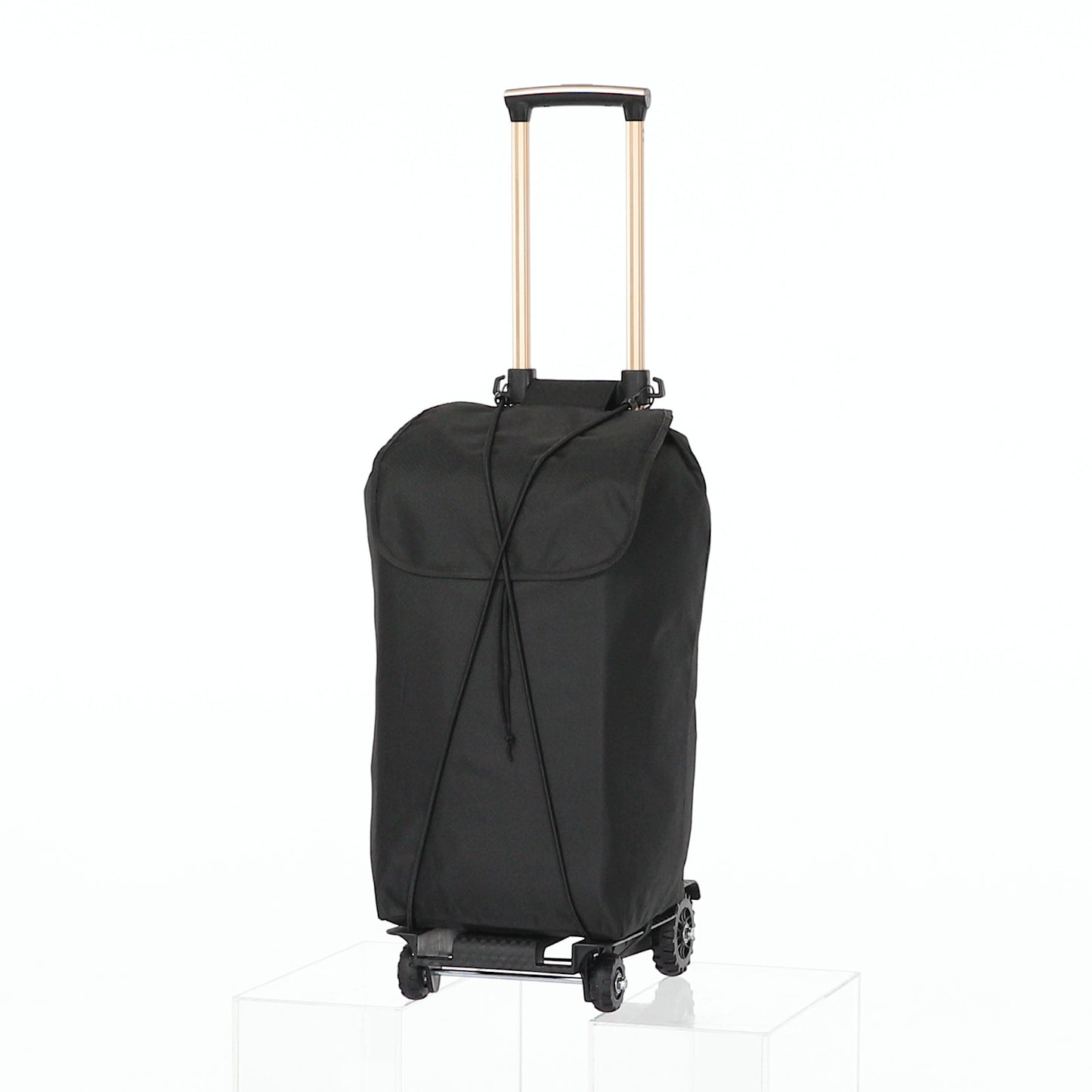 Folding Trolley w/Detachable Bag & Belt - Rigid Front Wheel