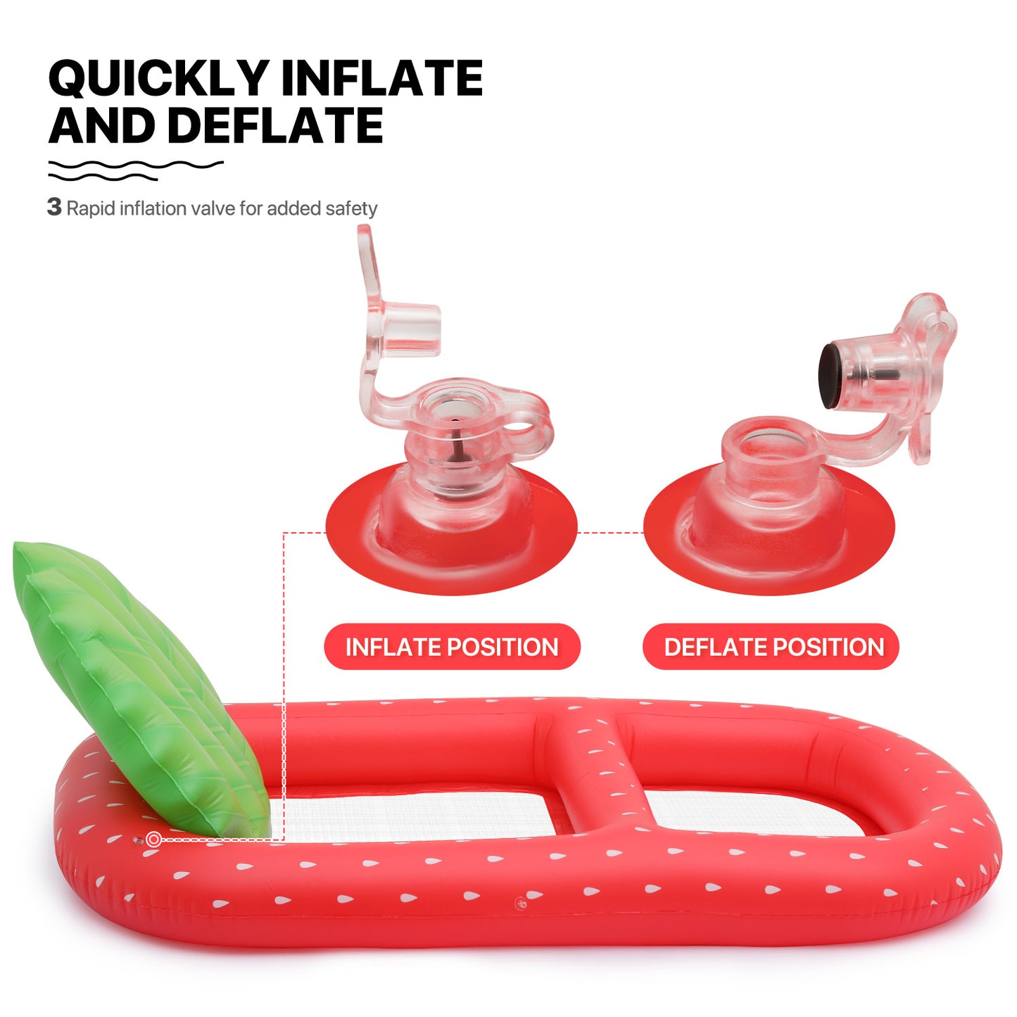inflatable product-reclining chair-strawberry
