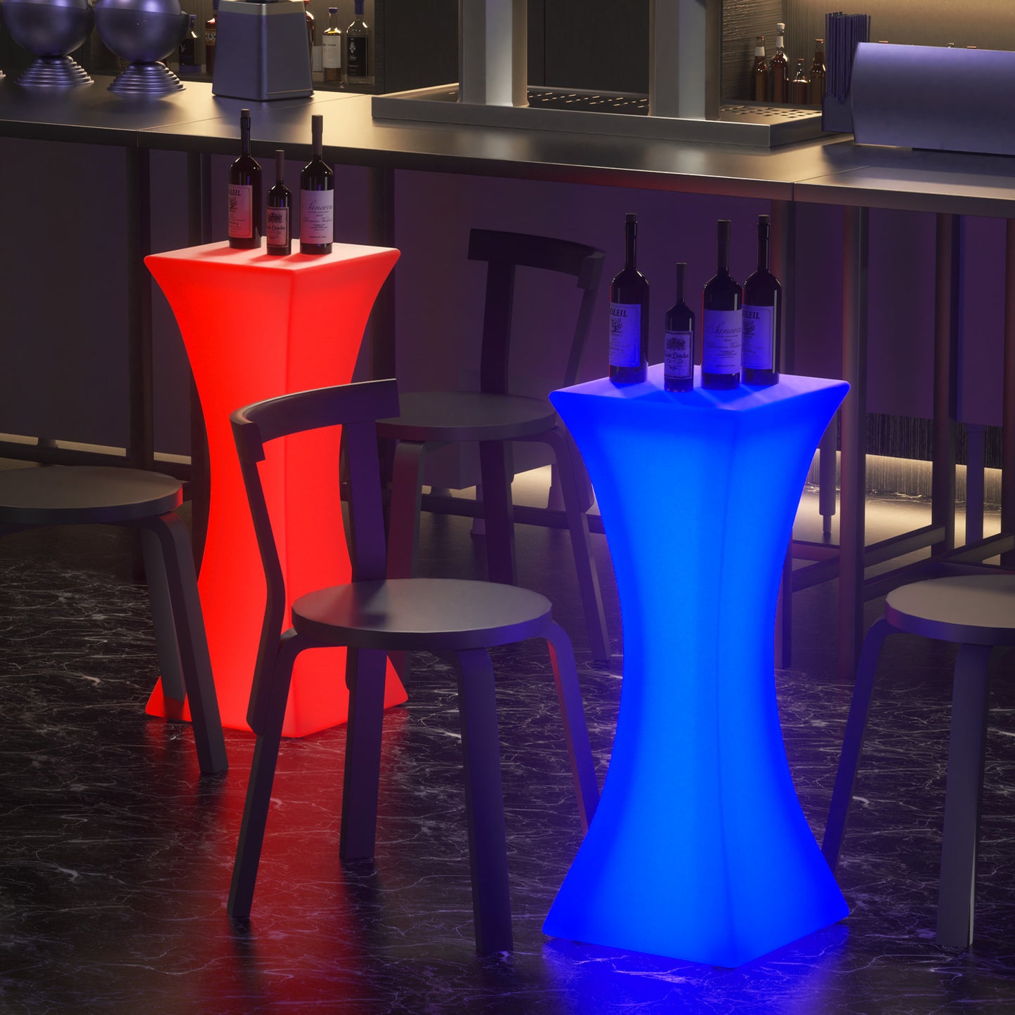 LED - Table - Hourglass Shape - 16 Colors Remote Control
