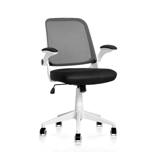 Adjustable Armrest Task Chair - Black - 29" x 47" Studded Mat Set