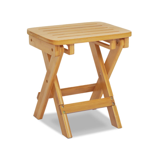 Foldable Step Stool Foot Rest - Natural