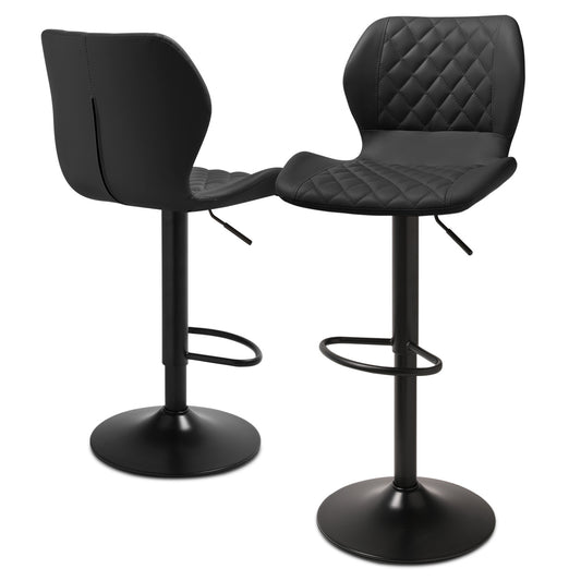 Diamond Pattern Bar Stool 2 Pcs