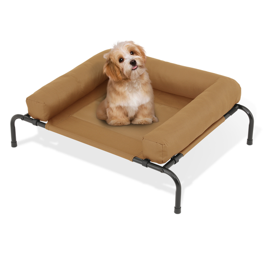 Elevated Dog Bed - w/ Removable Bolster - 35.5'' Length