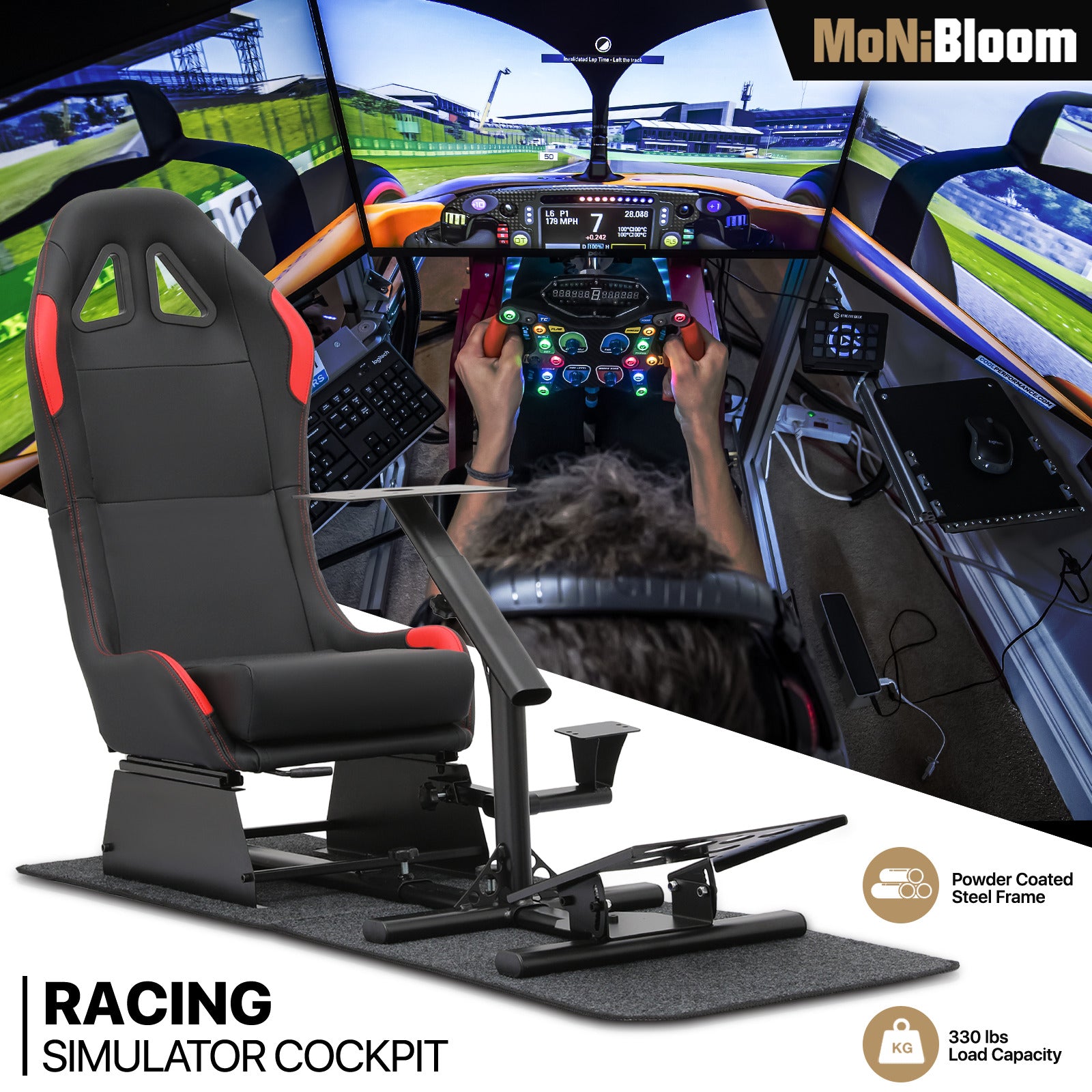 RACING SIMULADOR COCKPIT SEAT R2 CROMAD CR1023