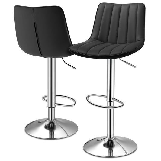 Strip Pattern Bar Stool 2 Pcs