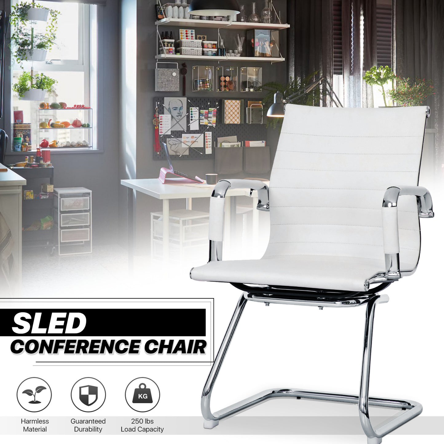 Sled Base Conference Chair