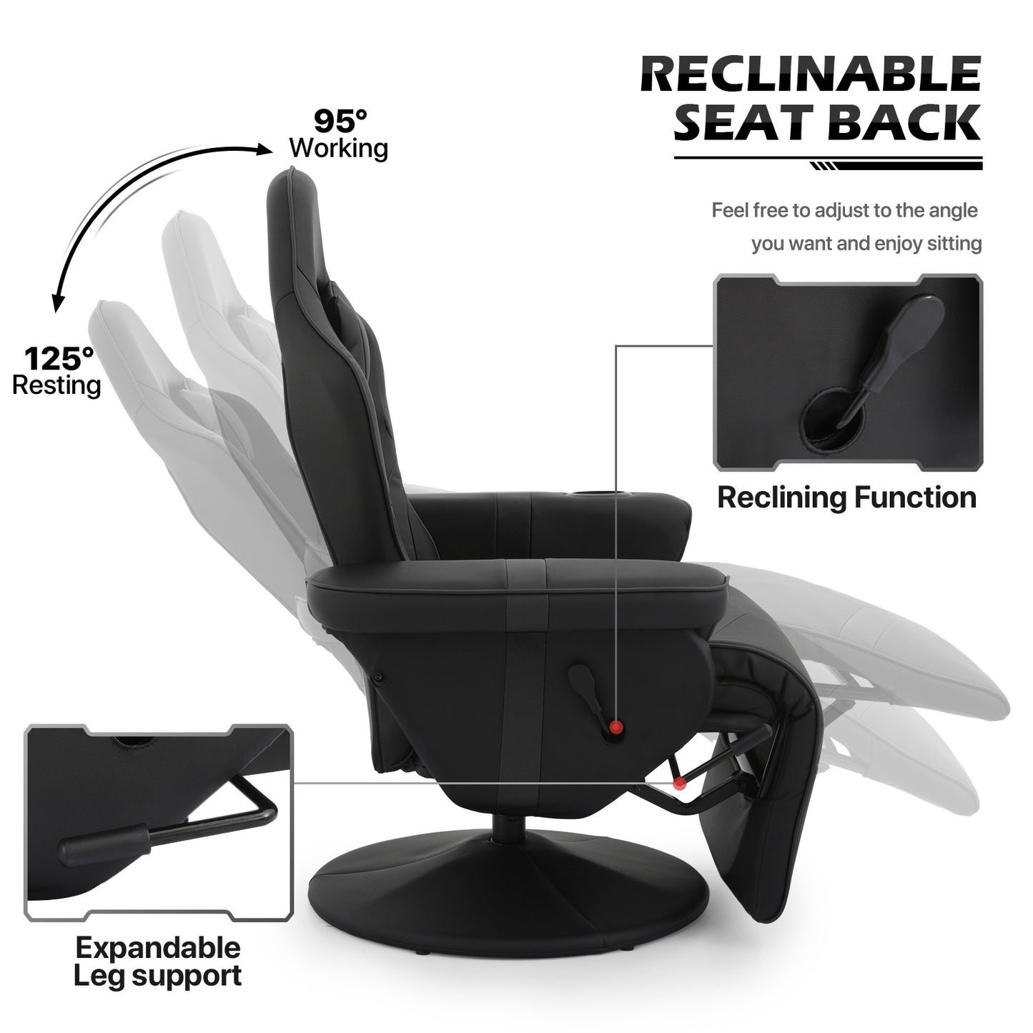 Reclinable Computer Chair #001