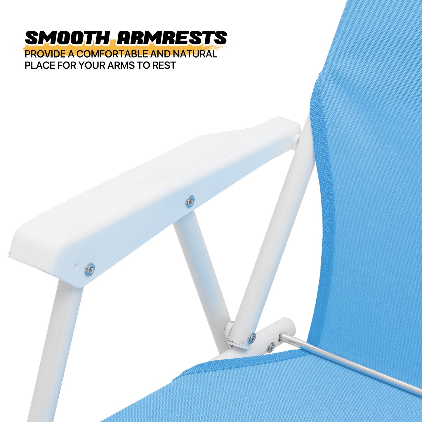Beach Chair - Oxford Fabric - Steel Tube - 2P
