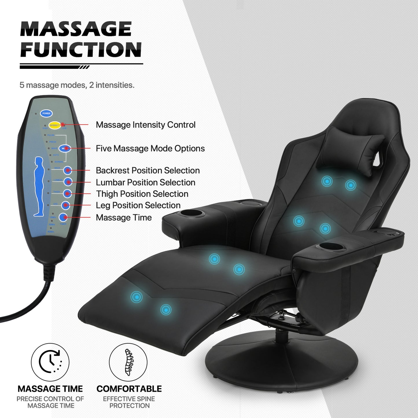 Massage Reclinable Computer Chair #002