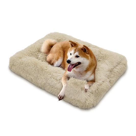 Pet Bed - Rectangle - 36.5'' Length - Long Plush - Machine Washable