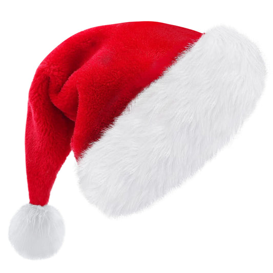 Short Plush Christmas Hat