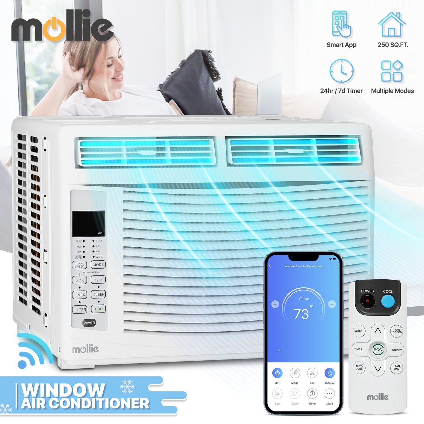 Electrical - Window Air Conditioner w/remote + Wifi App-6K